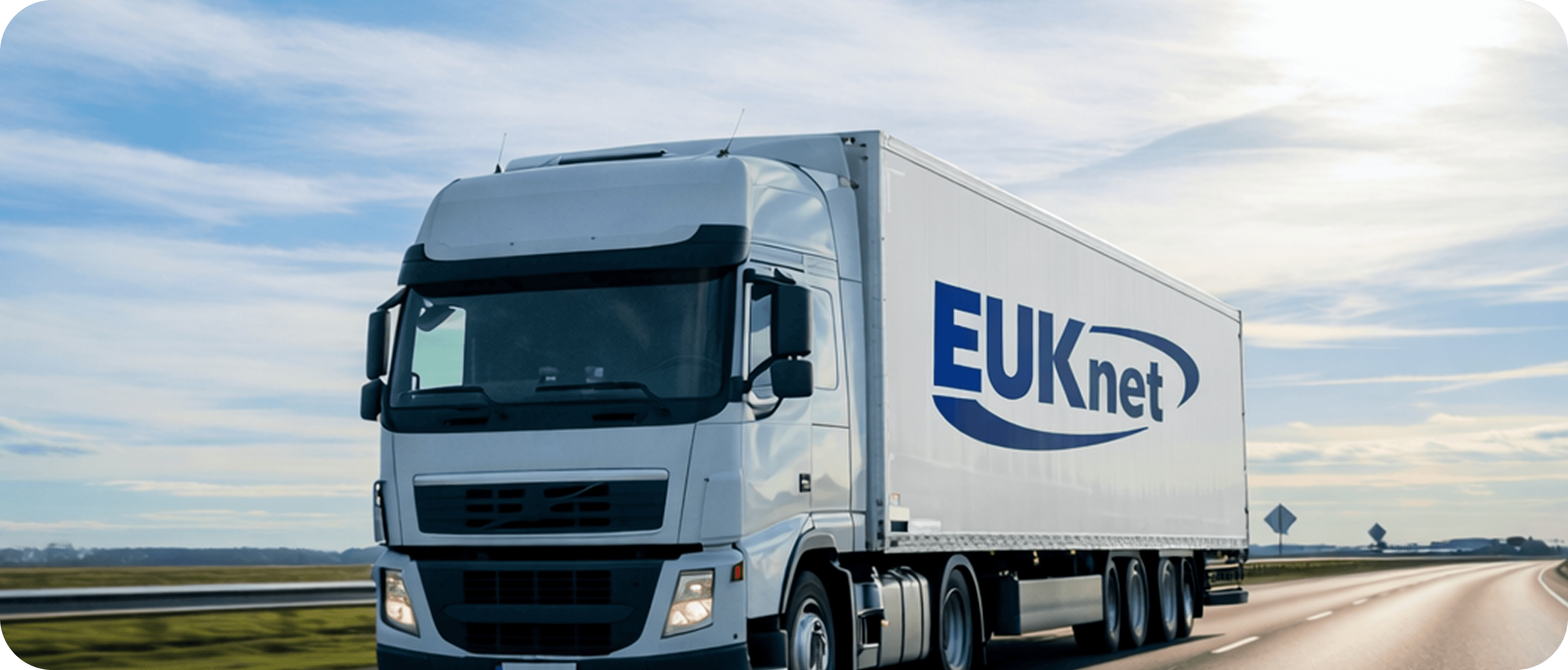 EUKnet truck on highway